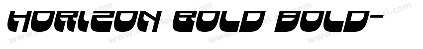Horizon Bold bold字体转换